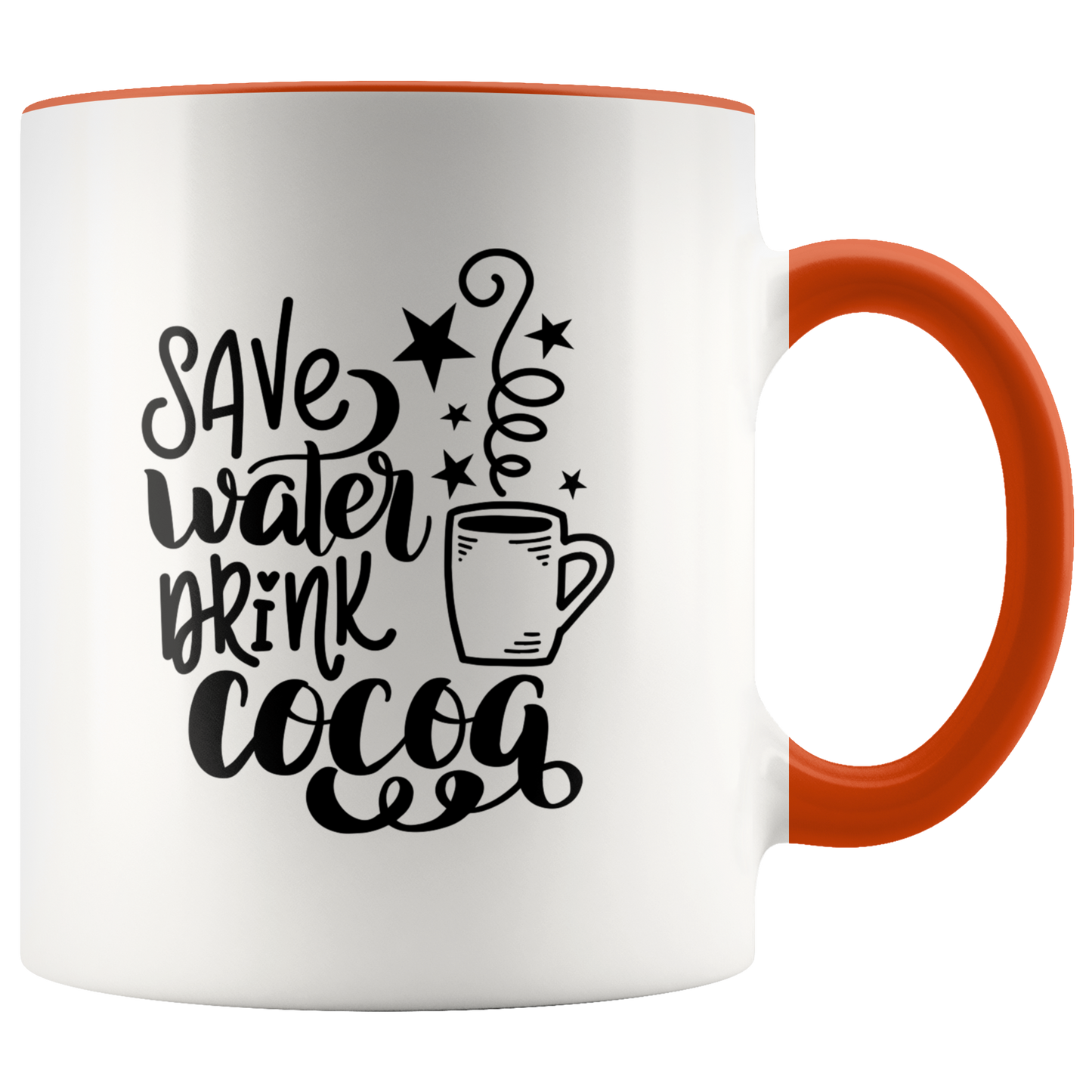Hot Cocoa Mug Gift for Her Him Ceramic Mug  Funny Mug