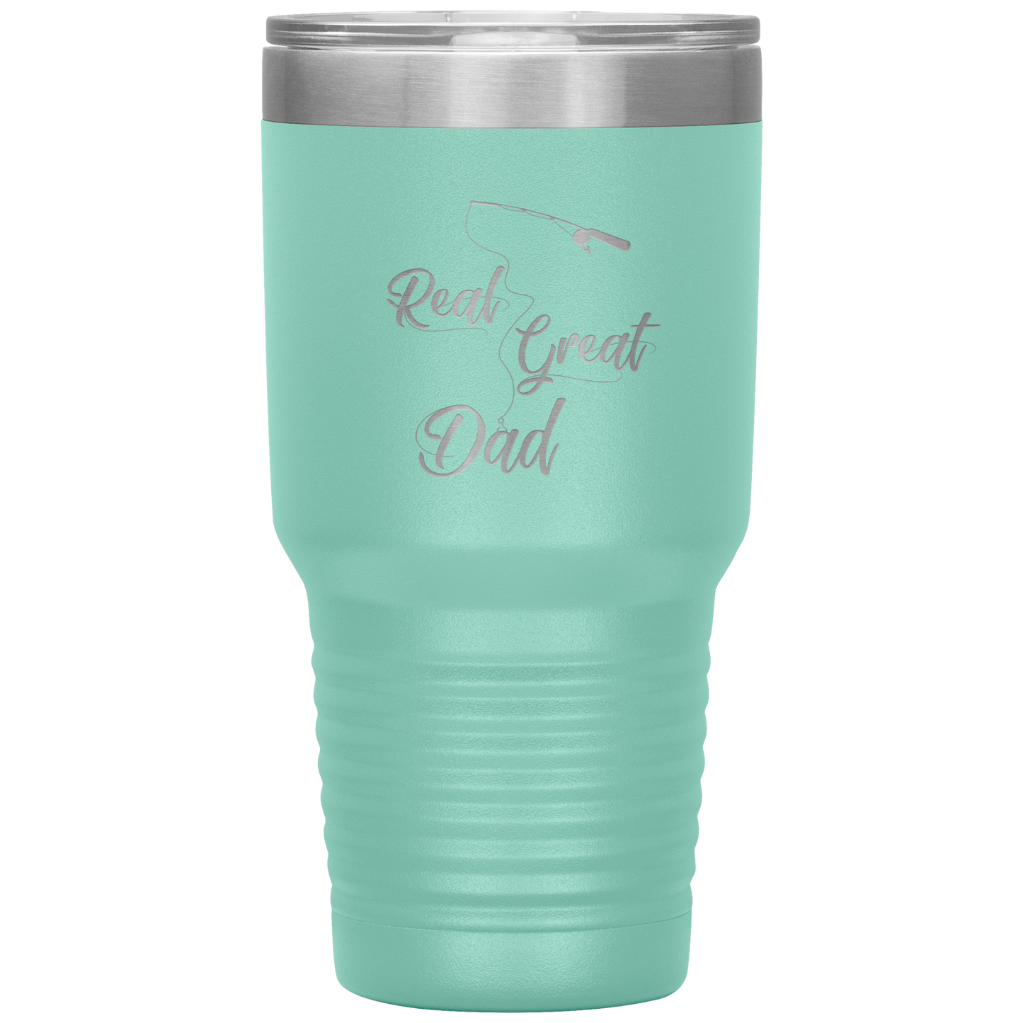 Fishing Tumbler Cup for Dad, Real Great Dad Tumbler Gift for Papa Dad Daddy Grandpa Father's Day Gift