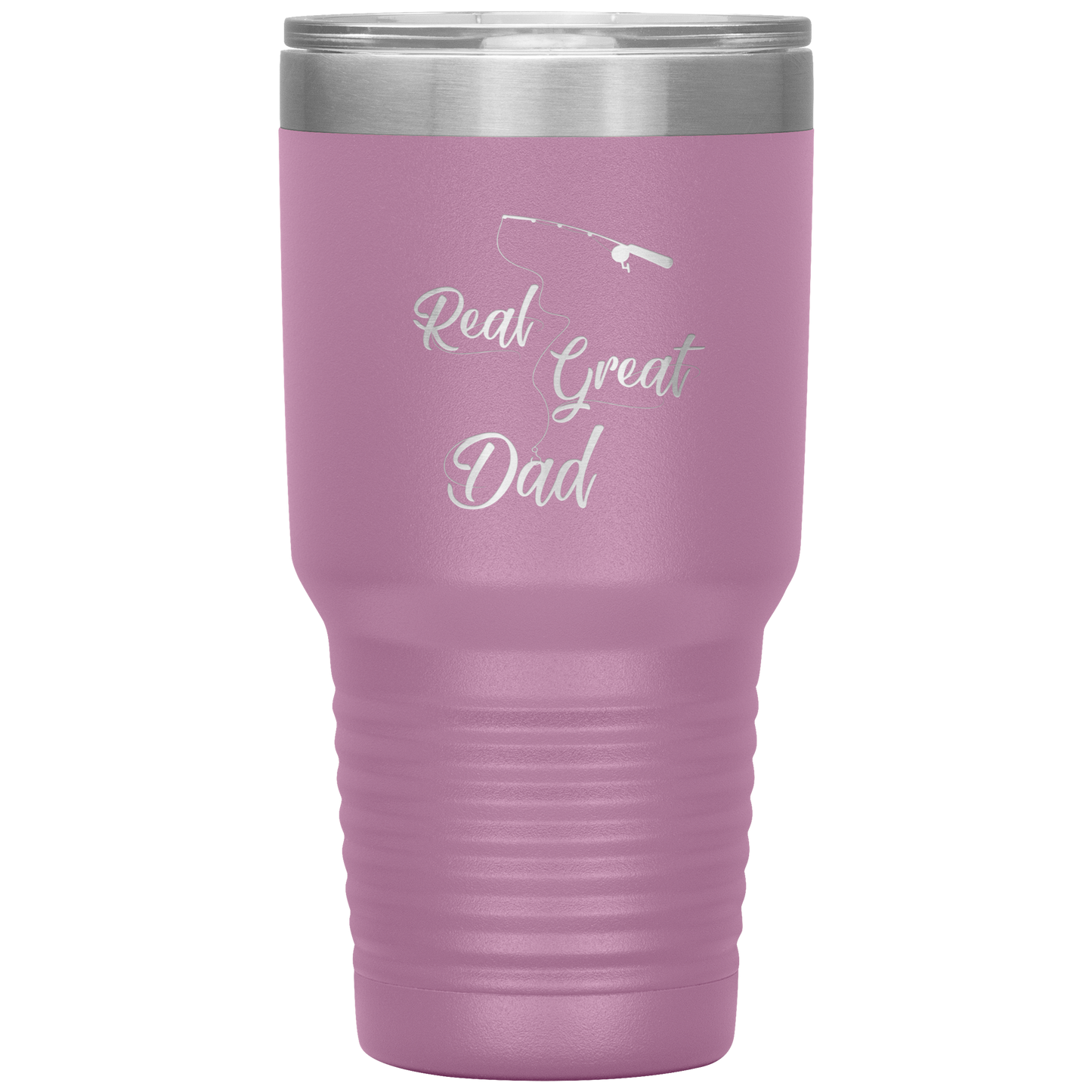 Fishing Tumbler Cup for Dad, Real Great Dad Tumbler Gift for Papa Dad Daddy Grandpa Father's Day Gift
