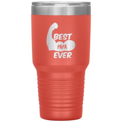 Father's Day GiftTumbler Cup  Best Papa Ever  Tumbler Gift for Papa Dad Daddy Grandpa
