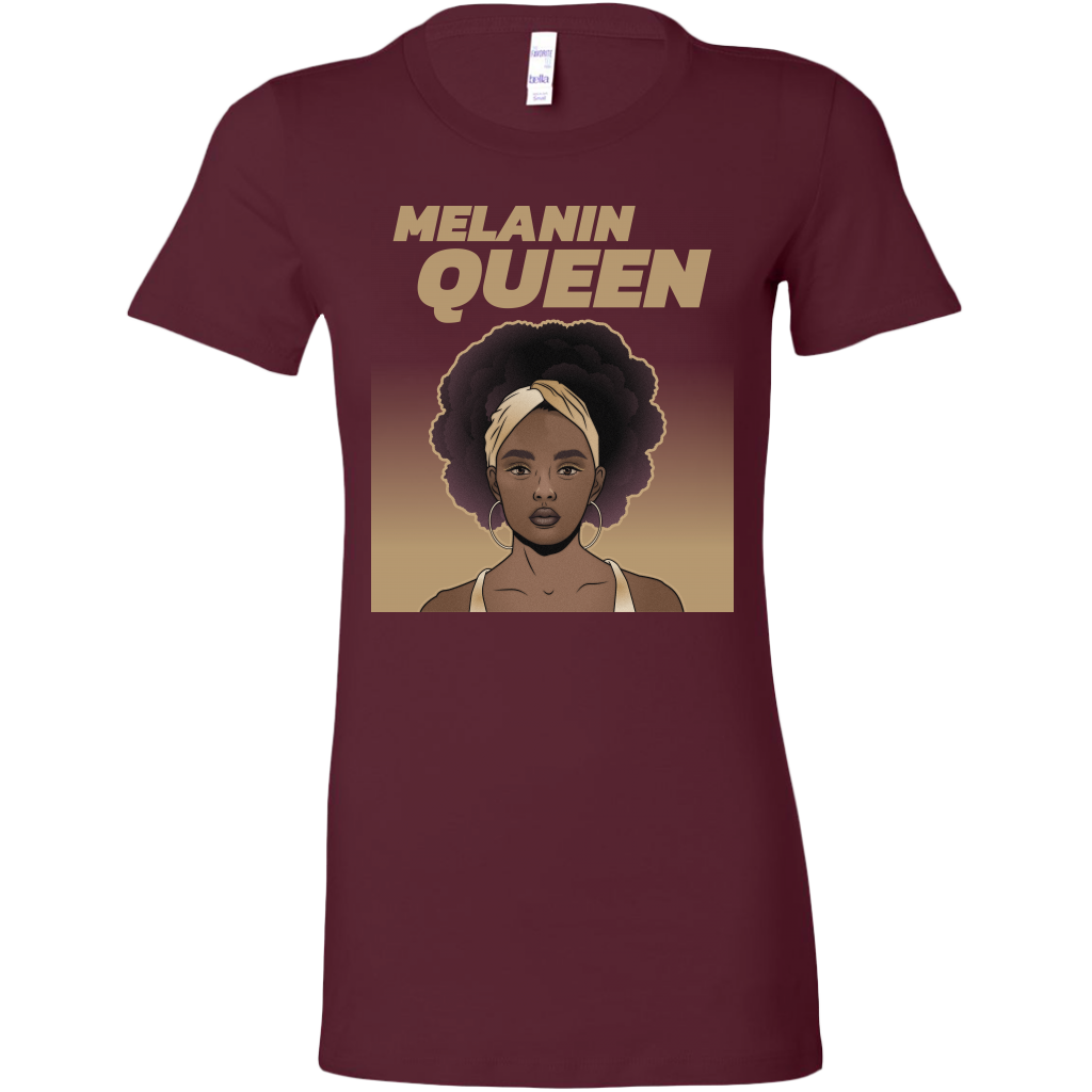 Melanin Queen T-Shirt, Black Queen Shirt For Black Women Graphic Tee Melanin Gifts