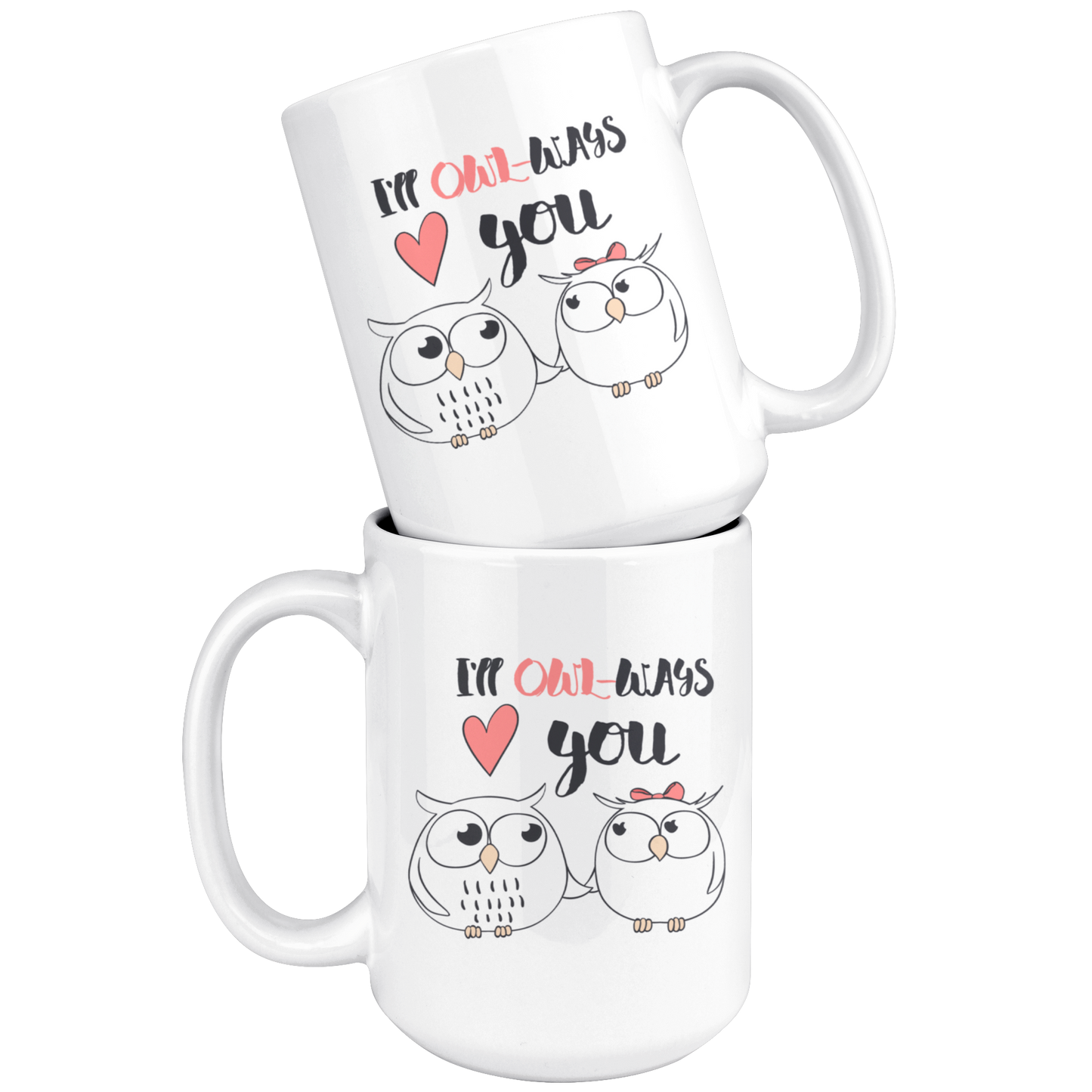 Owl Mug-Couples Valentine Coffee Mug
