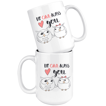 Owl Mug-Couples Valentine Coffee Mug