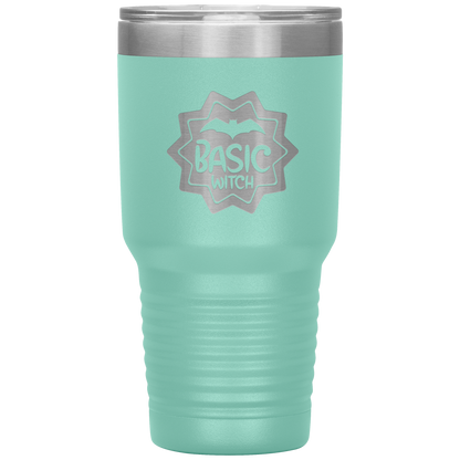 Halloween Tumbler Basic Witch Funny Tumbler 30 oz Insulated Tumbler Mug Cup Gift