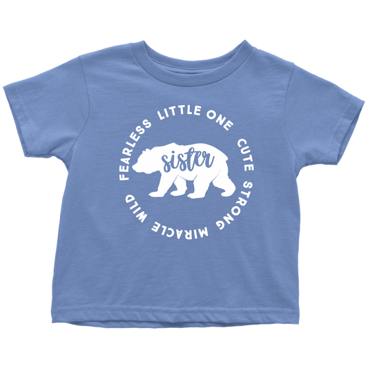 Sister Bear T-Shrit Kids  Toddler Bear Family Shirts Kids t-shirts Graphic Tees Children shirts