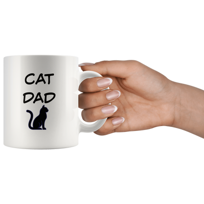 Cat Dad Coffee mug Gift for Him Dad Cat Lover Gift Cat Mug Cat Gift Funny Mug Custom