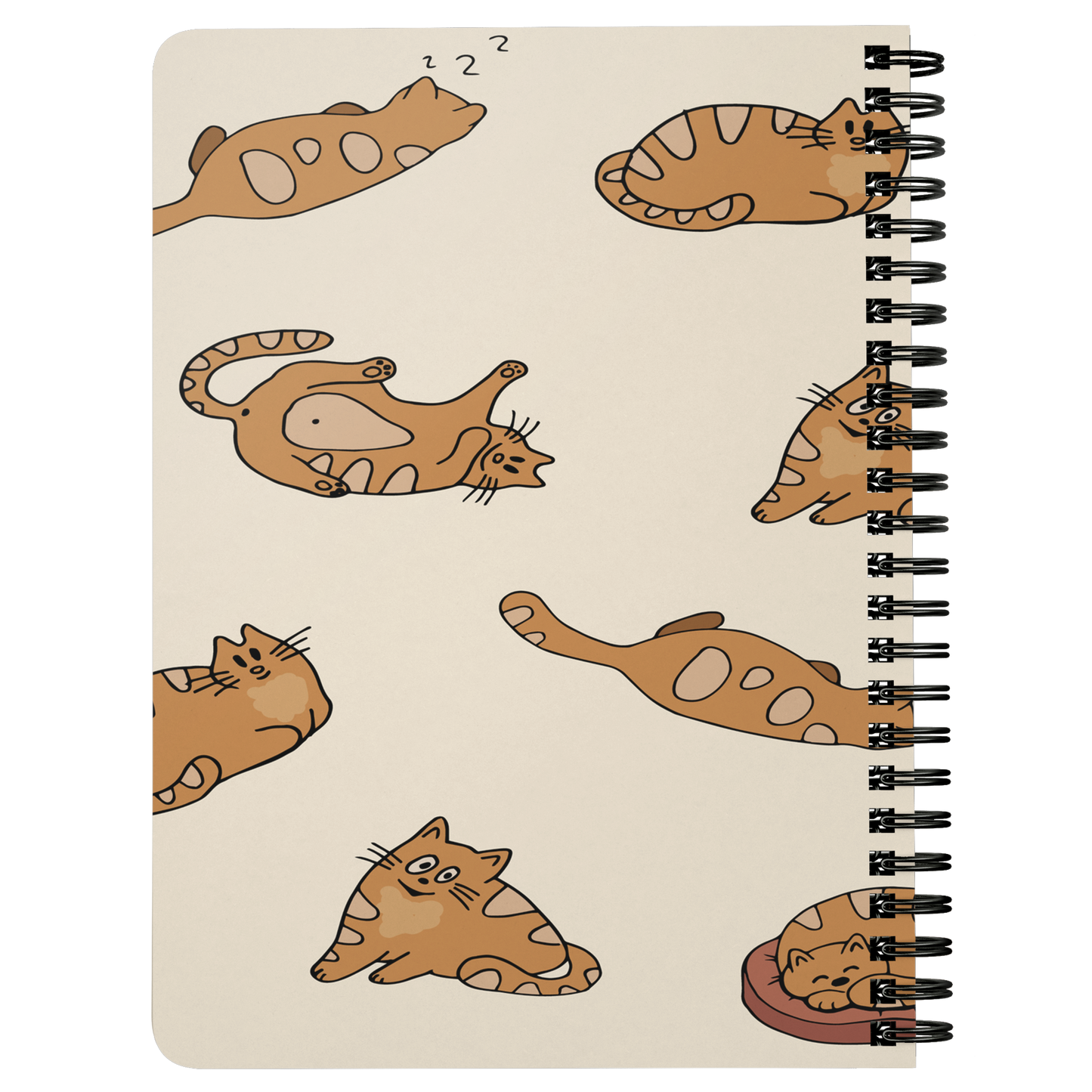 Cat Journal Notebook Spiral Cat Lover Gift Cat Mom  Cat Person Writer Custom Notebook