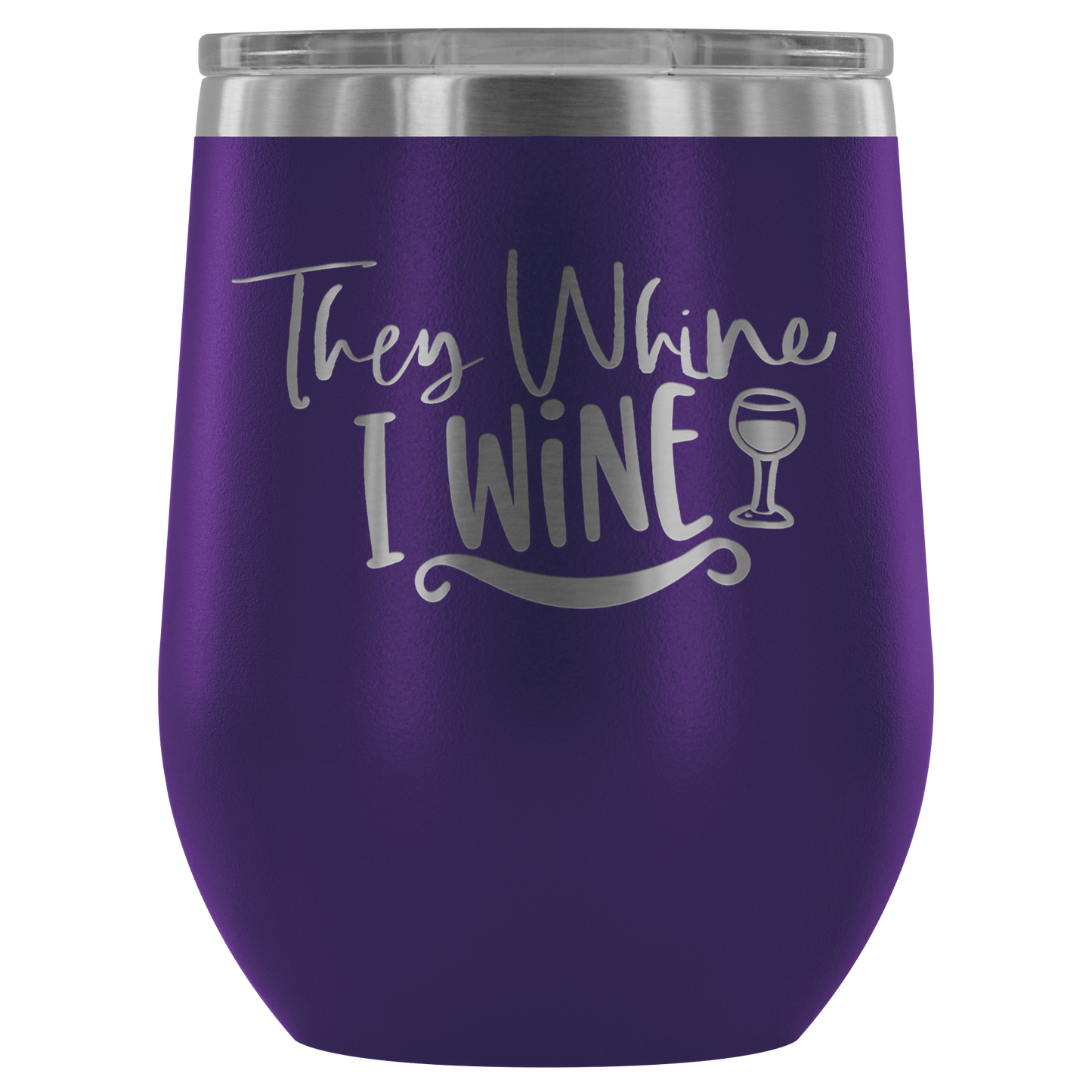 Stemless wine tumbler They Wine I wine