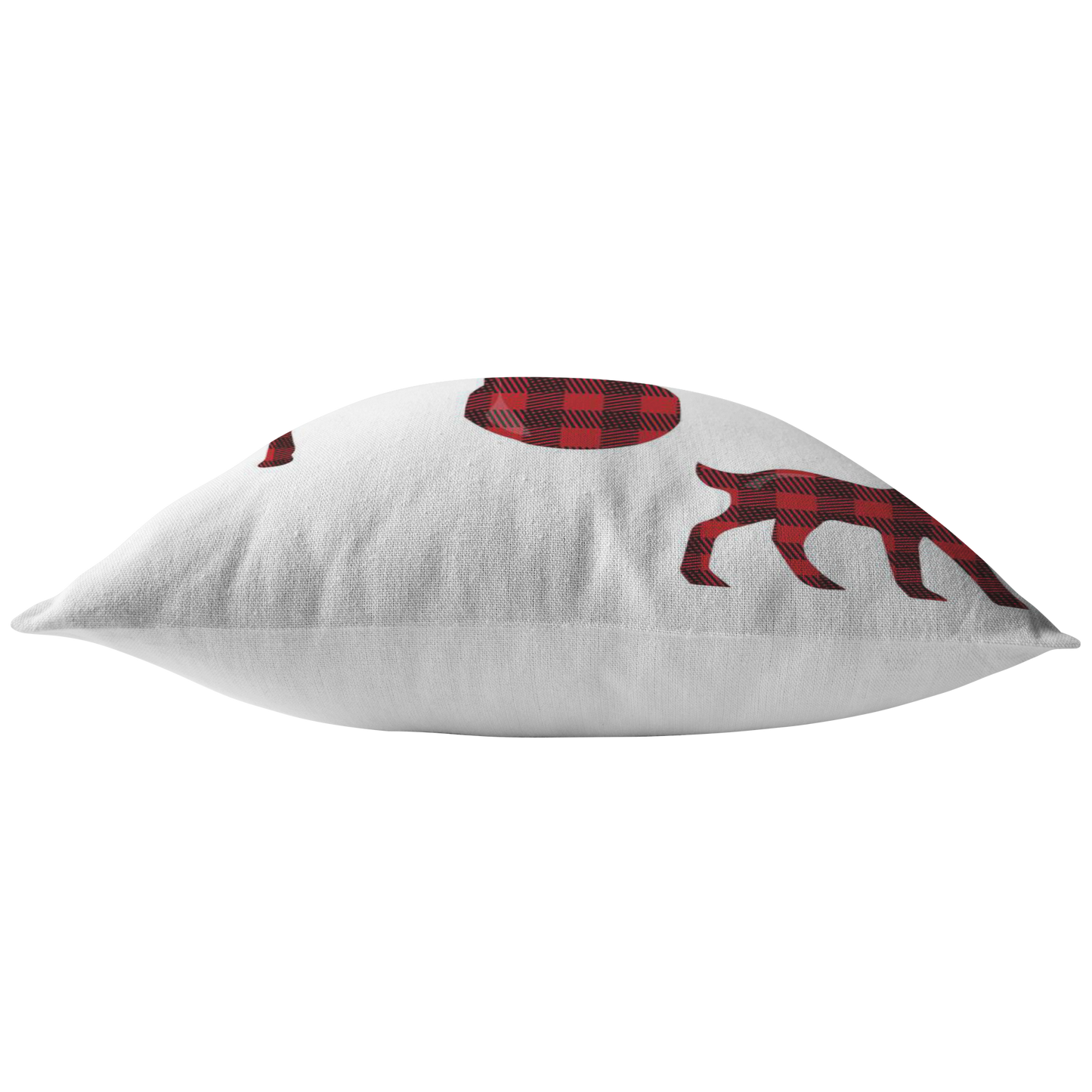 Buffalo Plaid Throw Pillow  Throw Pillow Cover  Dear Family Pillow Holiday Decorative Pillow Home Decor
