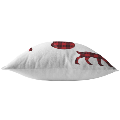 Buffalo Plaid Throw Pillow  Throw Pillow Cover  Dear Family Pillow Holiday Decorative Pillow Home Decor