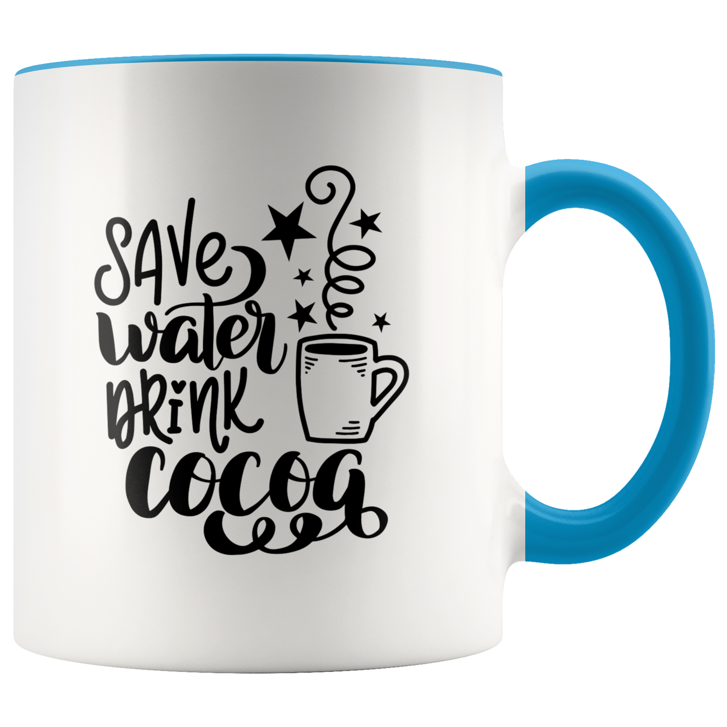 Hot Cocoa Mug Gift for Her Him Ceramic Mug  Funny Mug