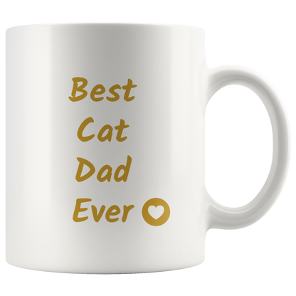 Best Cat Dad Ever Coffee Mug Cat Lover Owner Gift Cat mug Cat gift for Him Custom Funny mug